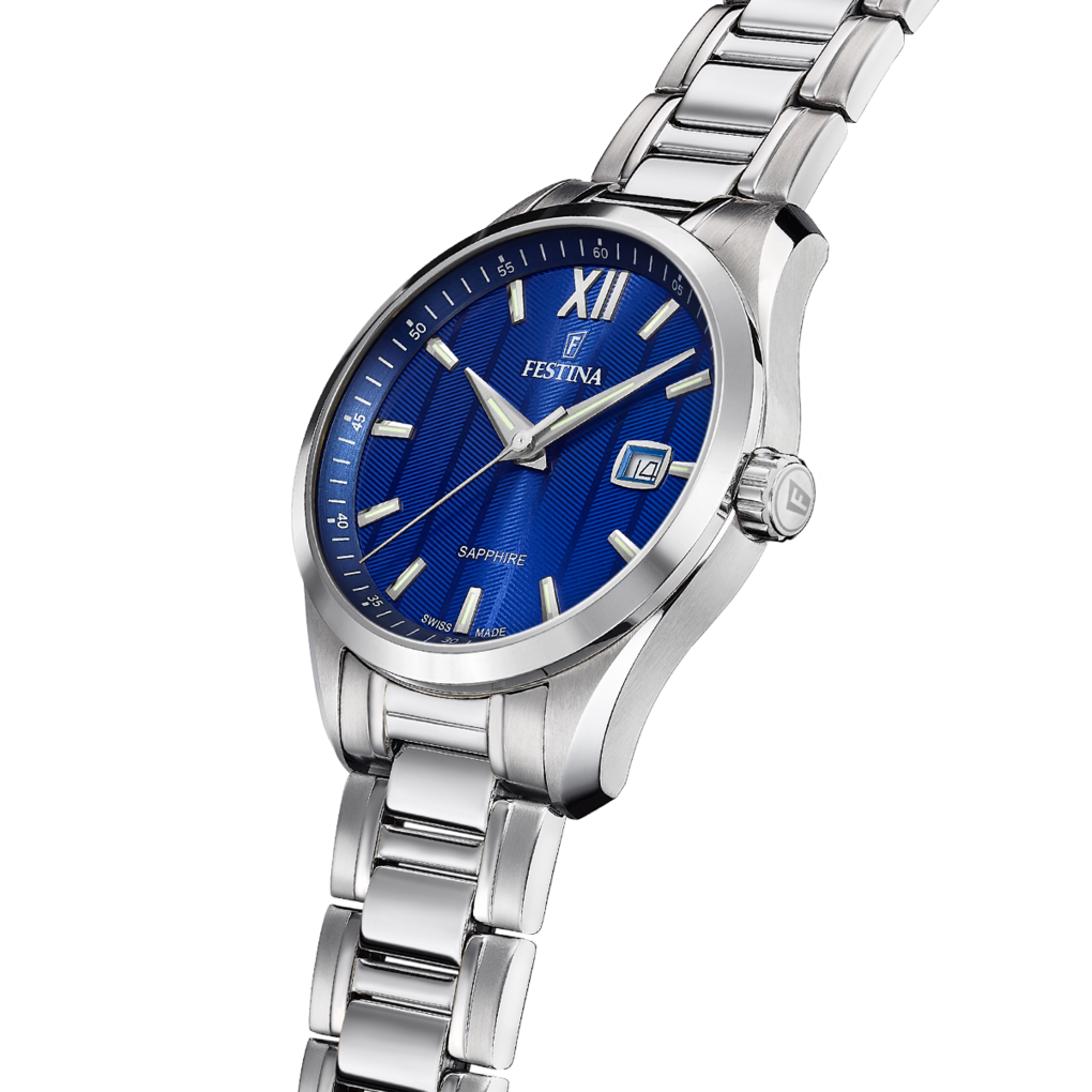 Festina Swiss Made Stainless Steel Analog Mens Watch I Model F20026/2 Quartz Movement