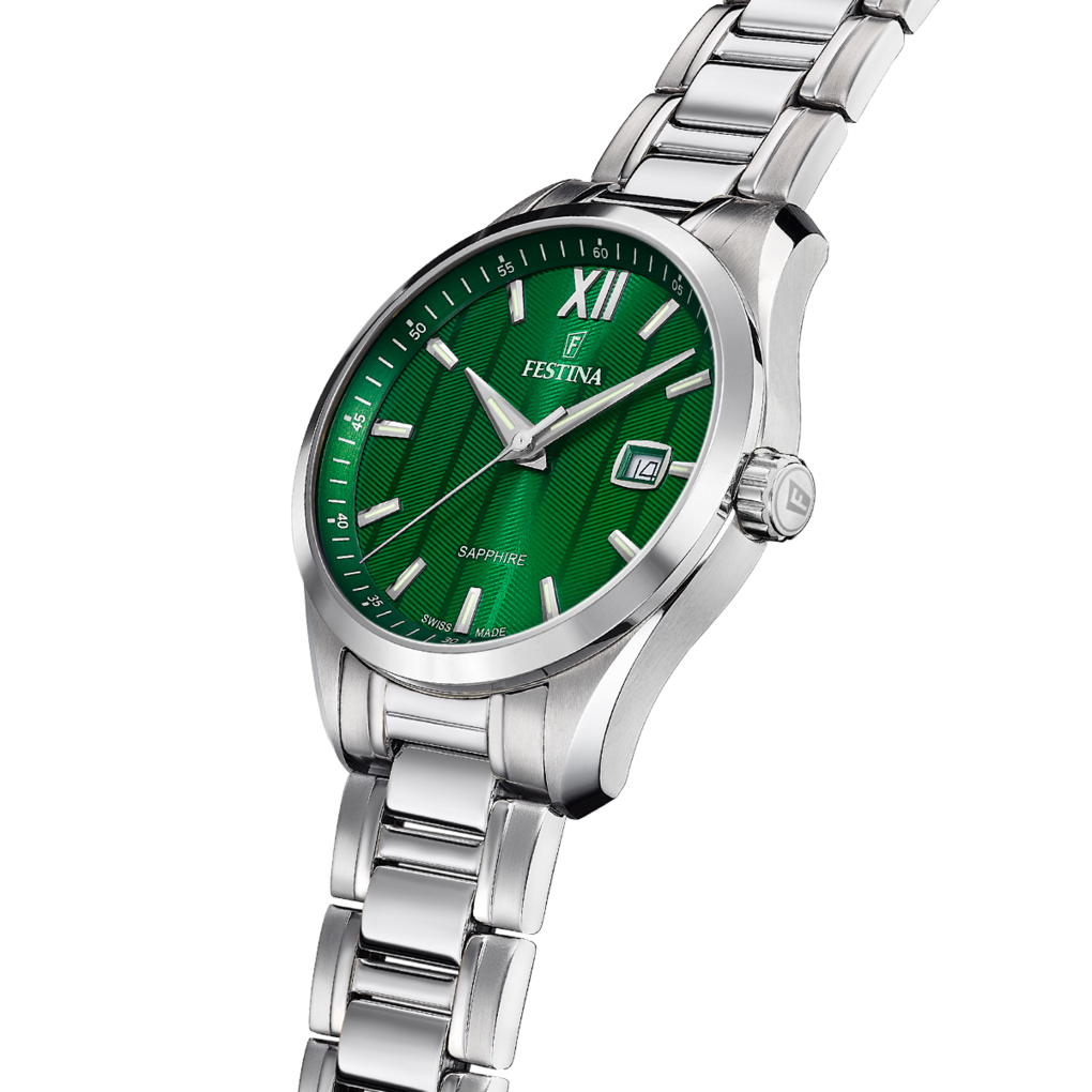 Festina Swiss Made Stainless Steel Analog Mens Watch I Model F20026/3 Quartz Movement
