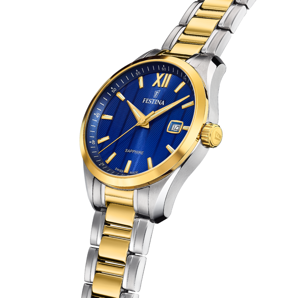 Festina Swiss Made Stainless Steel Analog Mens Watch I Model F20027/2 Quartz Movement