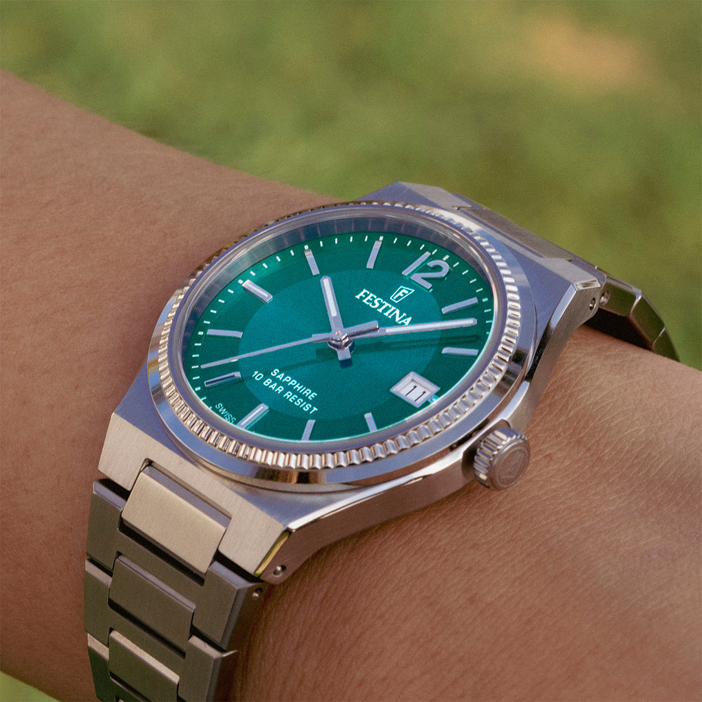 Festina Swiss Made Stainless Steel Analog Ladies Watch I Model F20035/5 Quartz Movement