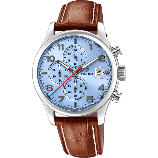 Festina Timeless Chronograph F20375-5 - Chronograph - Strap Material Leather I Festina Watches USA