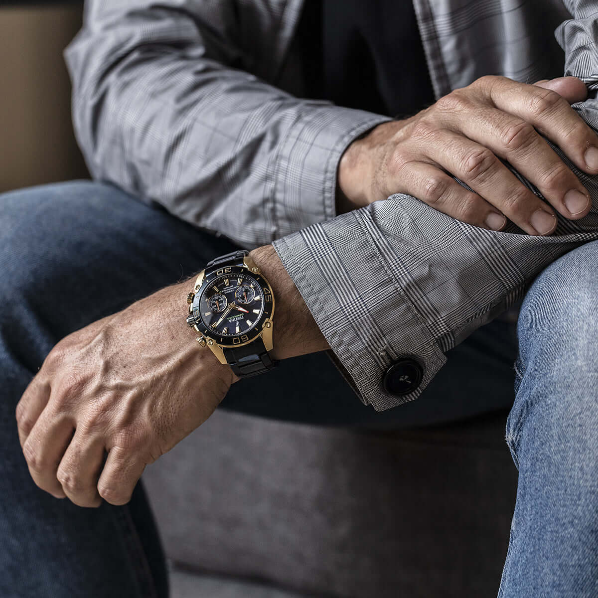 Chrono Bike Connected F20547-1 | Water Resistance 100m/330ft - Strap Material Stainless Steel - Size 45.5 mm / Free shipping, 2 years warranty & 30 Days Return | Festina Watches USA