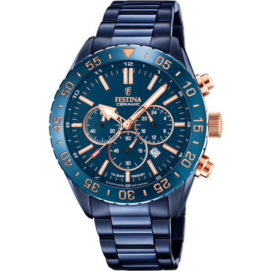 Festina Ceramic F20576-1 - Chronograph - Strap Material Stainless Steel I Festina Watches USA