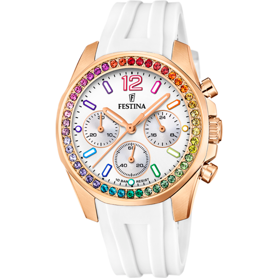 Festina Rainbow F20611-2 - Chronograph - Strap Material Rubber I Festina Watches USA