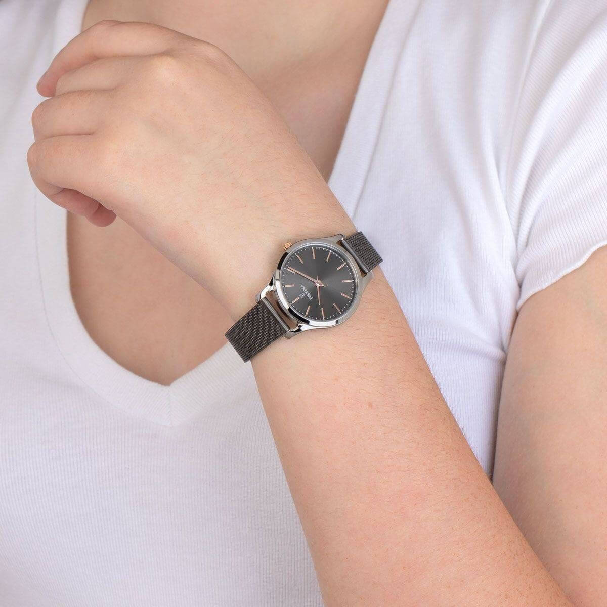 Boyfriend F20506-3 | Water Resistance 50m/160ft - Strap Material Stainless Steel - Size 34 mm / Free shipping, 2 years warranty & 30 Days Return | Festina Watches USA