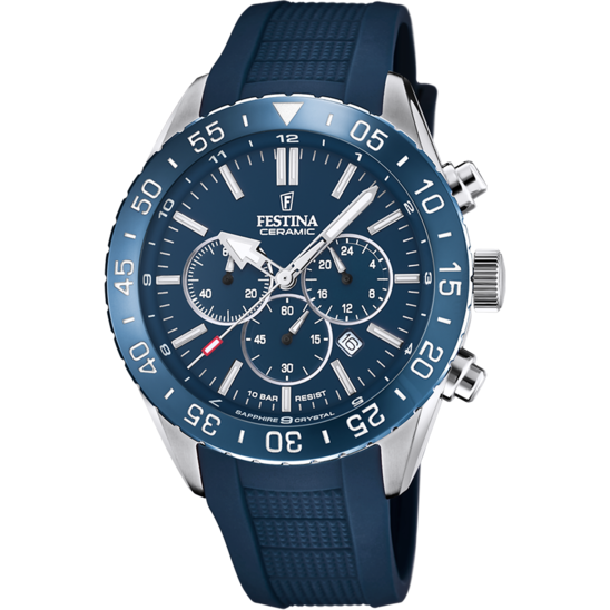 Festina Ceramic F20515-1 - Chronograph - Strap Material Rubber I Festina Watches USA