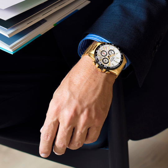 Festina Timeless Chronograph Stainless Steel Chronograph Mens Watch I Model F20634/1 Quartz Movement