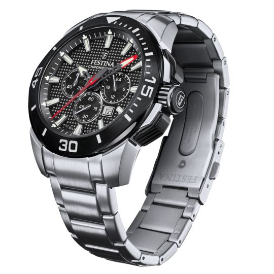 Festina Chrono Bike Stainless Steel Chronograph Mens Watch I Model F20641/4 Quartz Movement