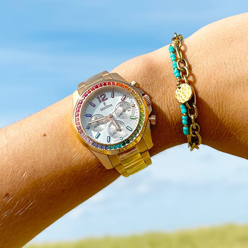 Festina Rainbow women’s watch colorful free shipping USA