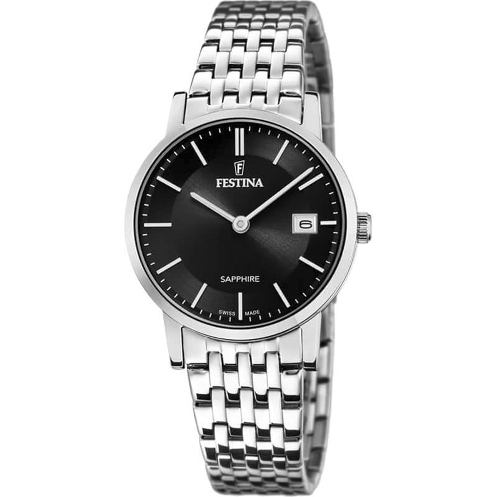 Festina Swiss Made Stainless Steel Analog Ladies Watch I Model F20019/3 Quartz Movement