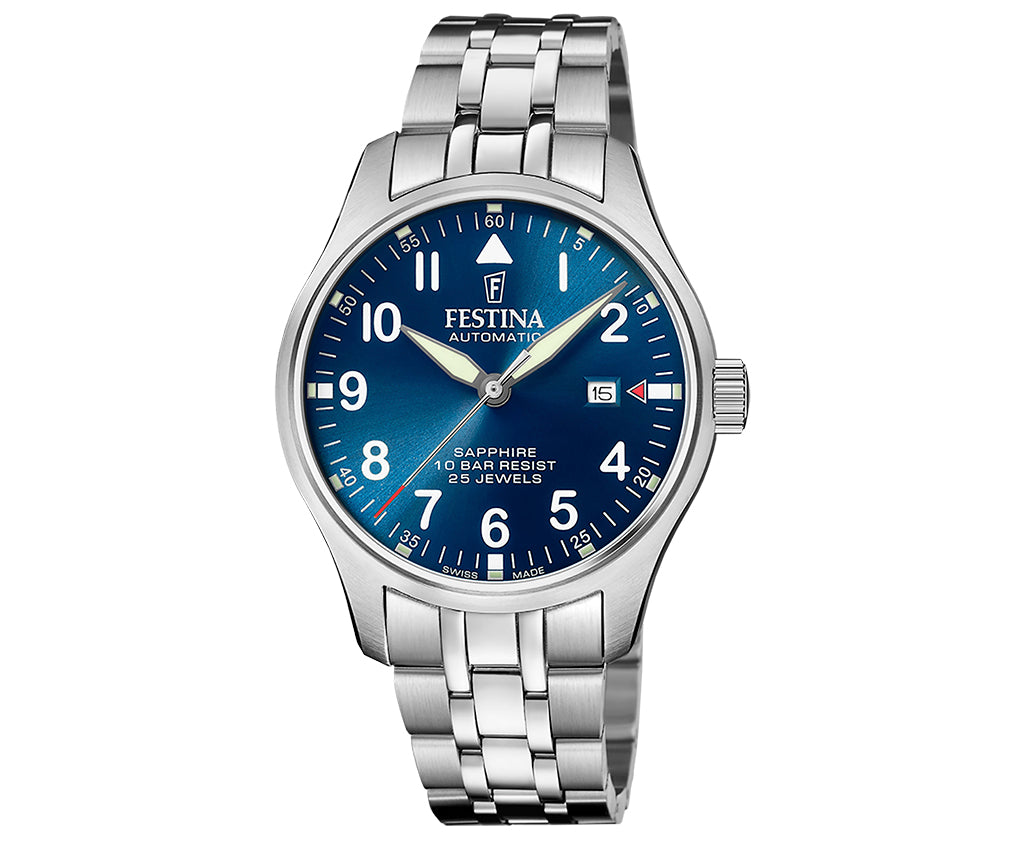 Festina Swiss Made Stainless Steel Analog Mens Watch I Model F20151/C Automatic Movement