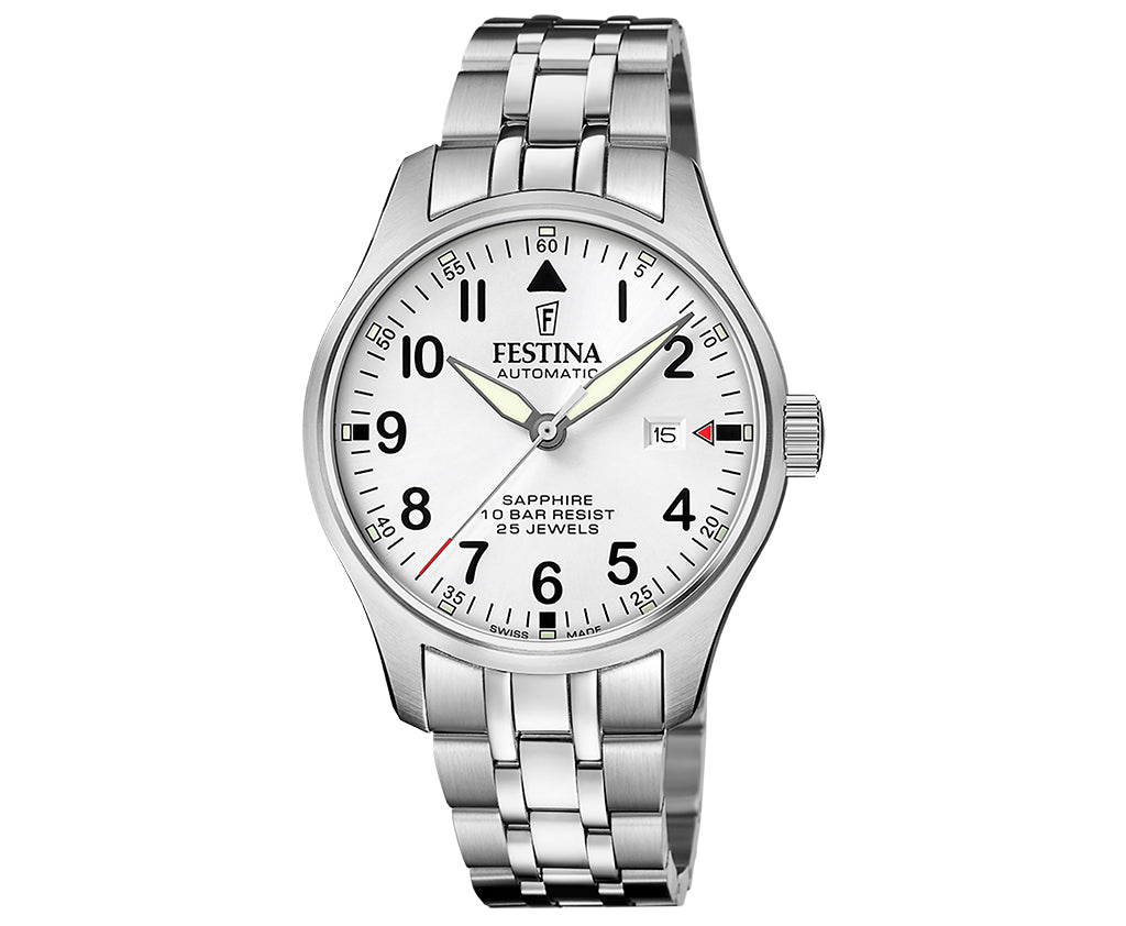 Festina Swiss Made Stainless Steel Analog Mens Watch I Model F20151/A Automatic Movement