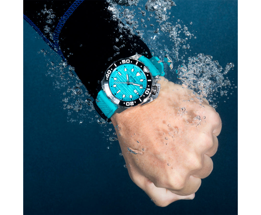 Festina Swiss Made Diver Stainless Steel Analog Mens Watch I Model F20043/5 Automatic Movement