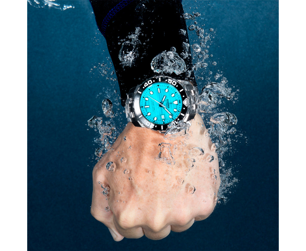 Festina Swiss Made Diver Stainless Steel Analog Mens Watch I Model F20043/5 Automatic Movement