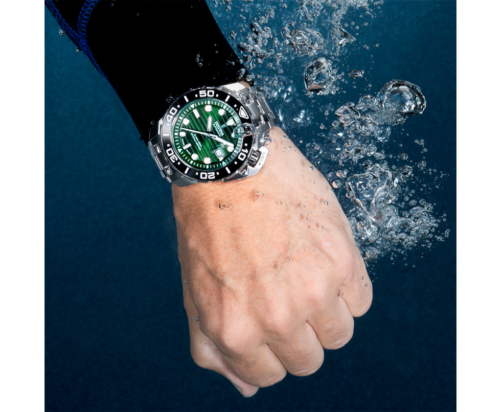 Festina Swiss Made Diver Stainless Steel Analog Mens Watch I Model F20043/4 Automatic Movement