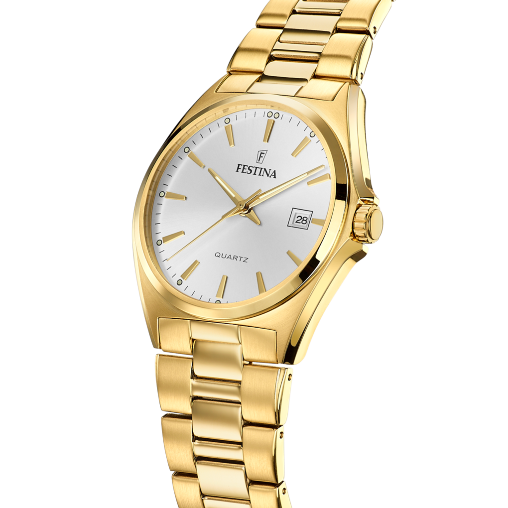 Festina Classics Stainless Steel Analog Mens Watch I Model F20555/2 Quartz Movement