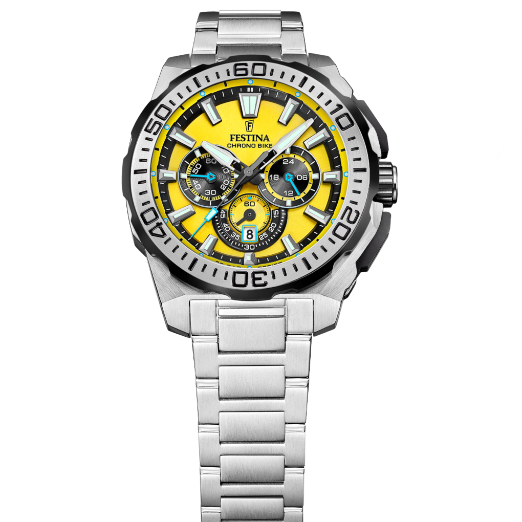 Festina Chrono Bike Stainless Steel Chronograph Mens Watch I Model F20724-4 Quartz Movement