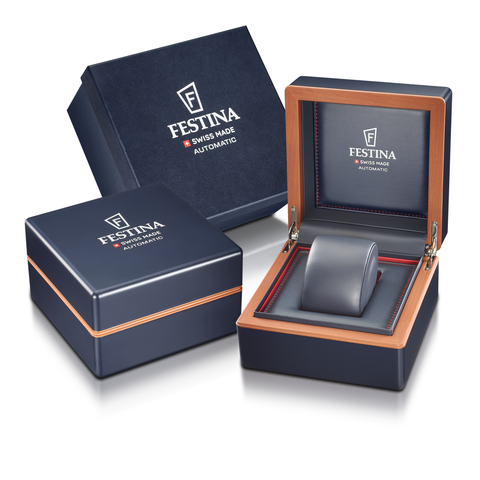 Festina Swiss Made Rive Stainless Steel Analog Mens Watch I Model F20064/2 Automatic Movement