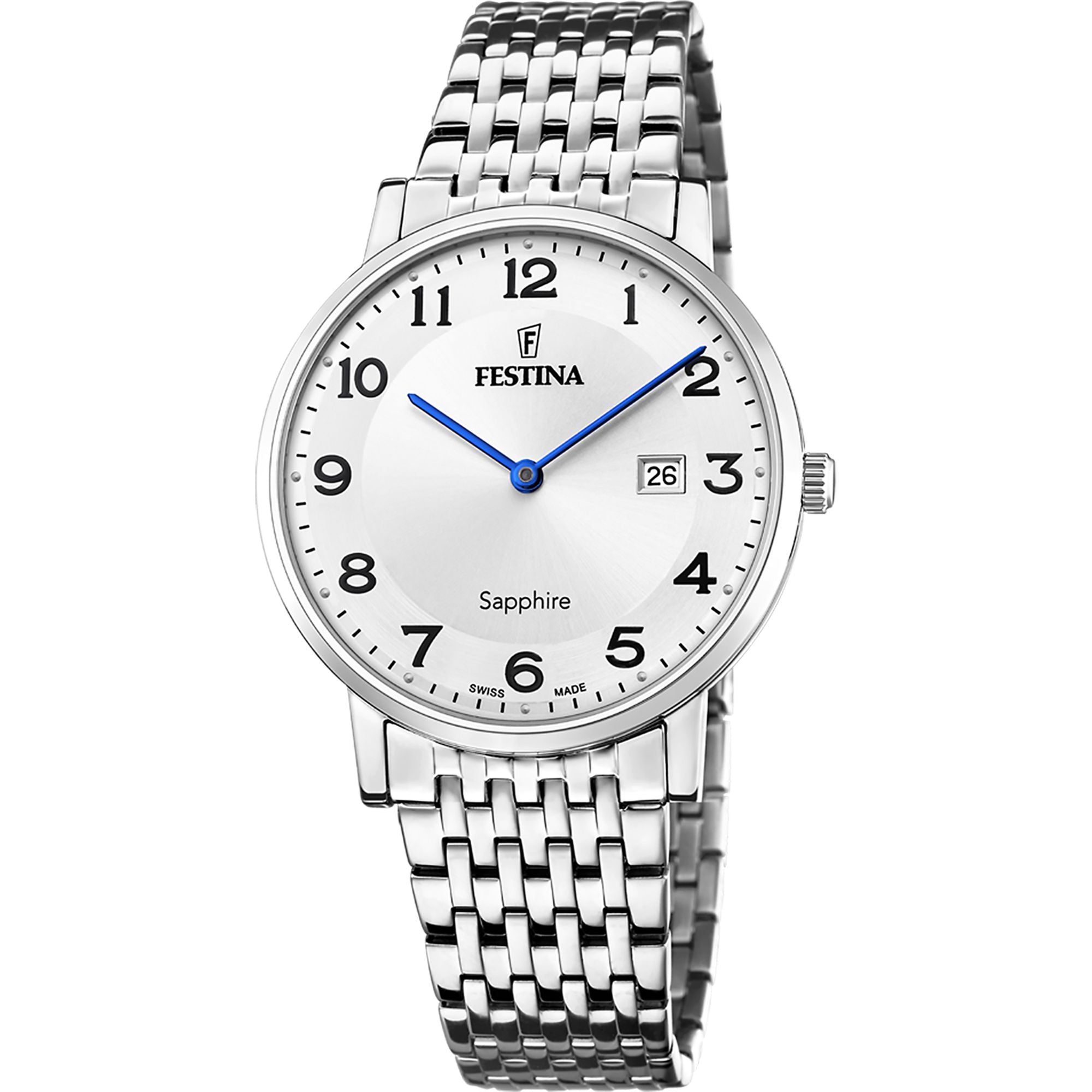 Festina Swiss Made Stainless Steel Analog Mens Watch I Model F20018/4 Quartz Movement