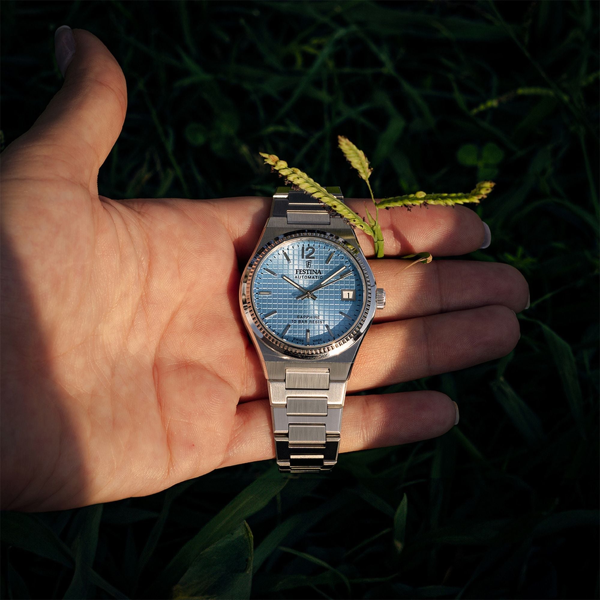 Festina Swiss Made Rive Stainless Steel Analog Ladies Watch I Model F20029/2 Automatic Movement