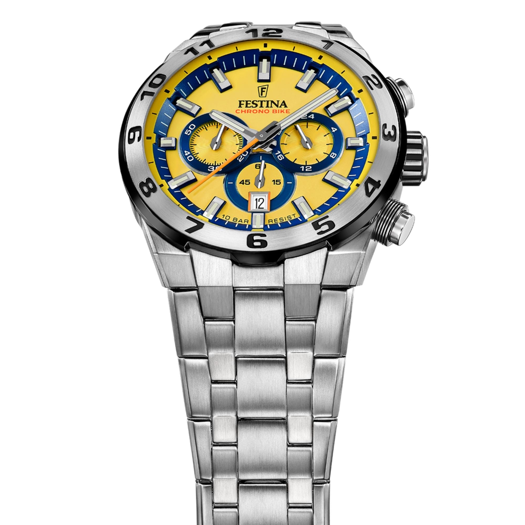 Festina Chrono Bike Stainless Steel Chronograph Mens Watch I Model F20670/4 Quartz Movement