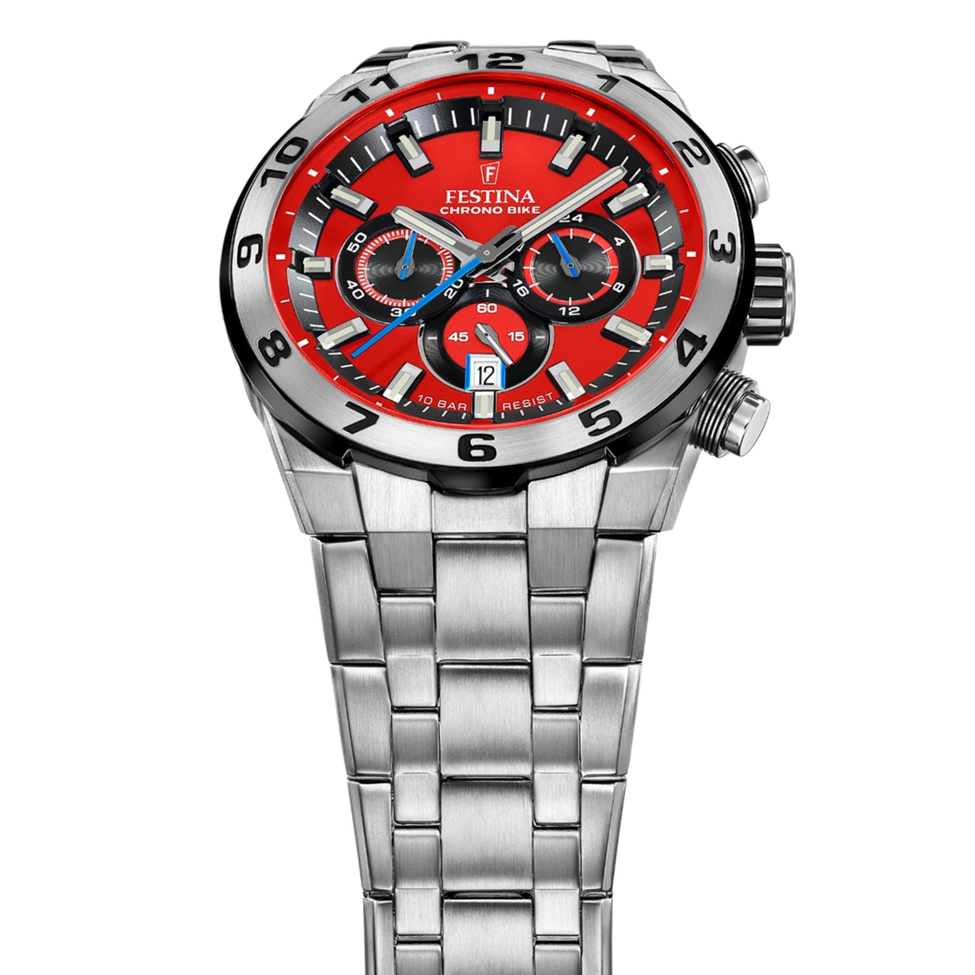 Festina Chrono Bike Stainless Steel Chronograph Mens Watch I Model F20670/5 Quartz Movement