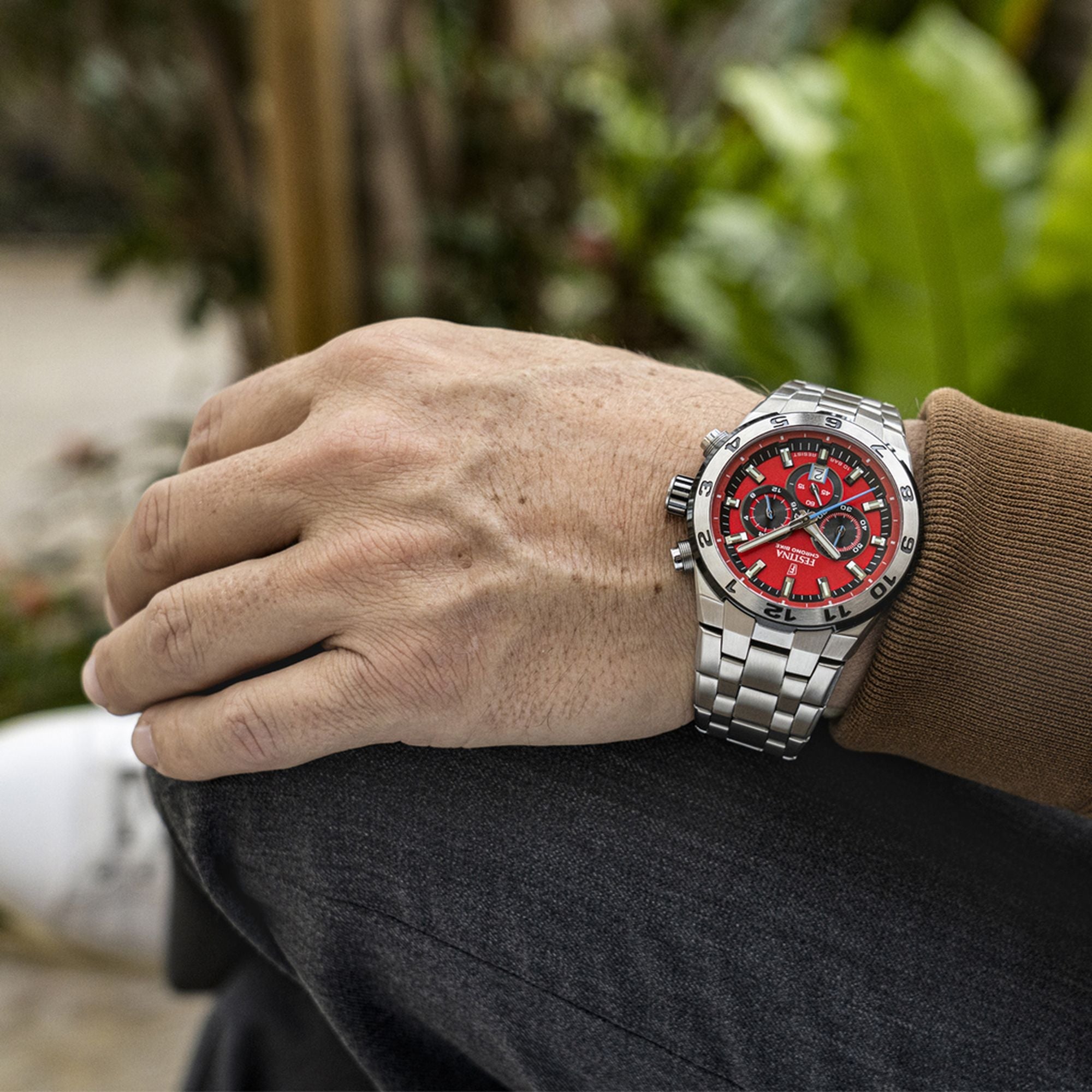 Festina Chrono Bike Stainless Steel Chronograph Mens Watch I Model F20670/5 Quartz Movement
