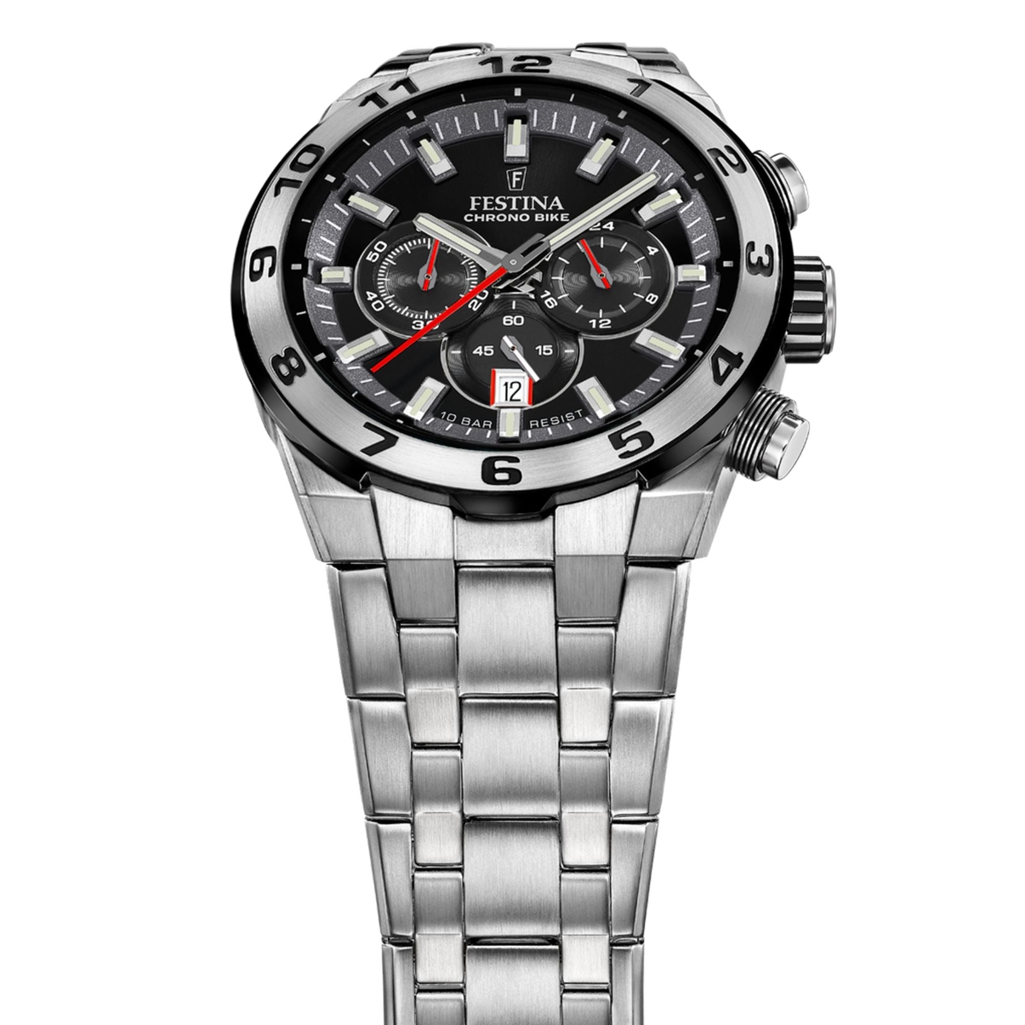 Festina Chrono Bike Stainless Steel Chronograph Mens Watch I Model F20670/6 Quartz Movement