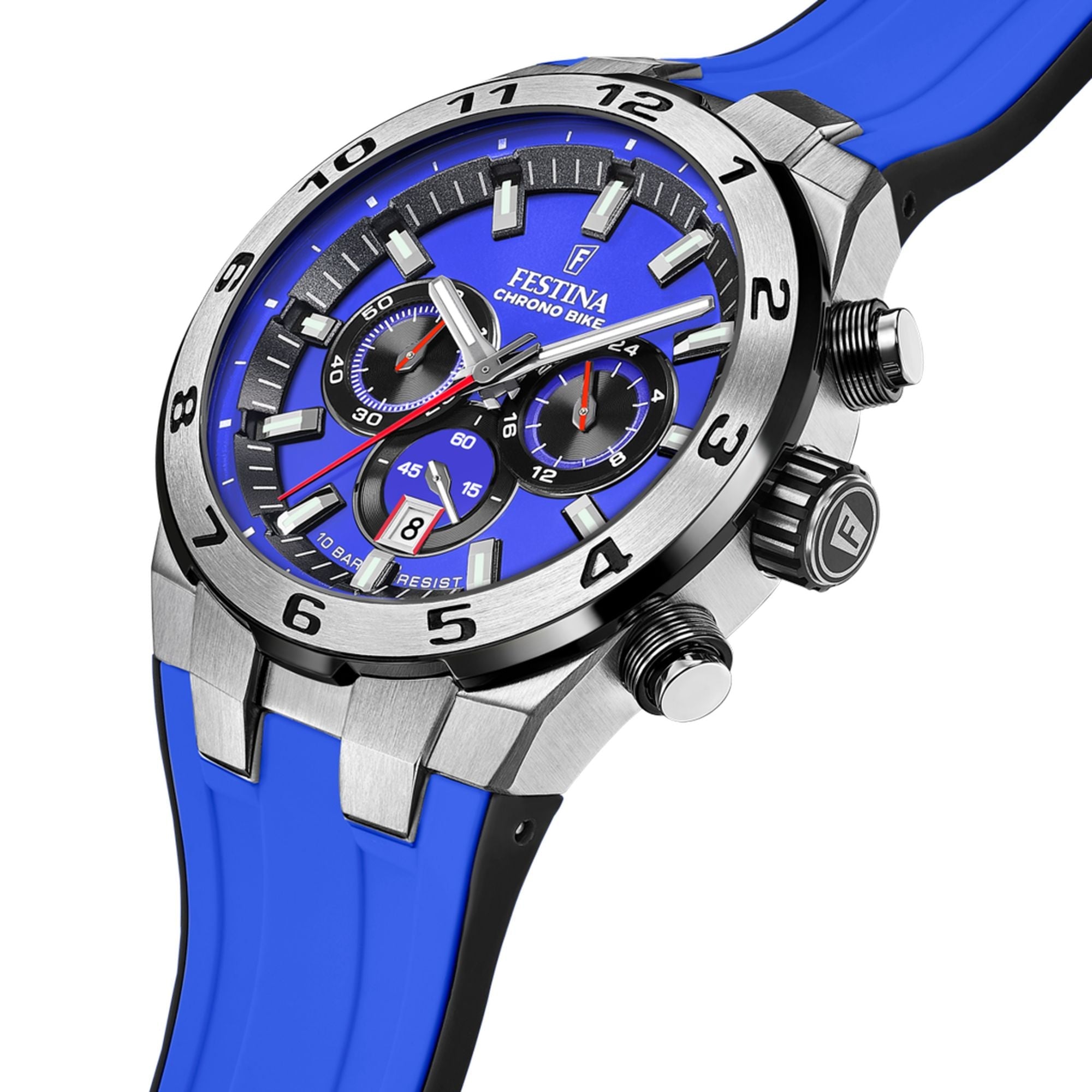 Festina Chrono Bike Rubber Chronograph Mens Watch I Model F20671/3 Quartz Movement