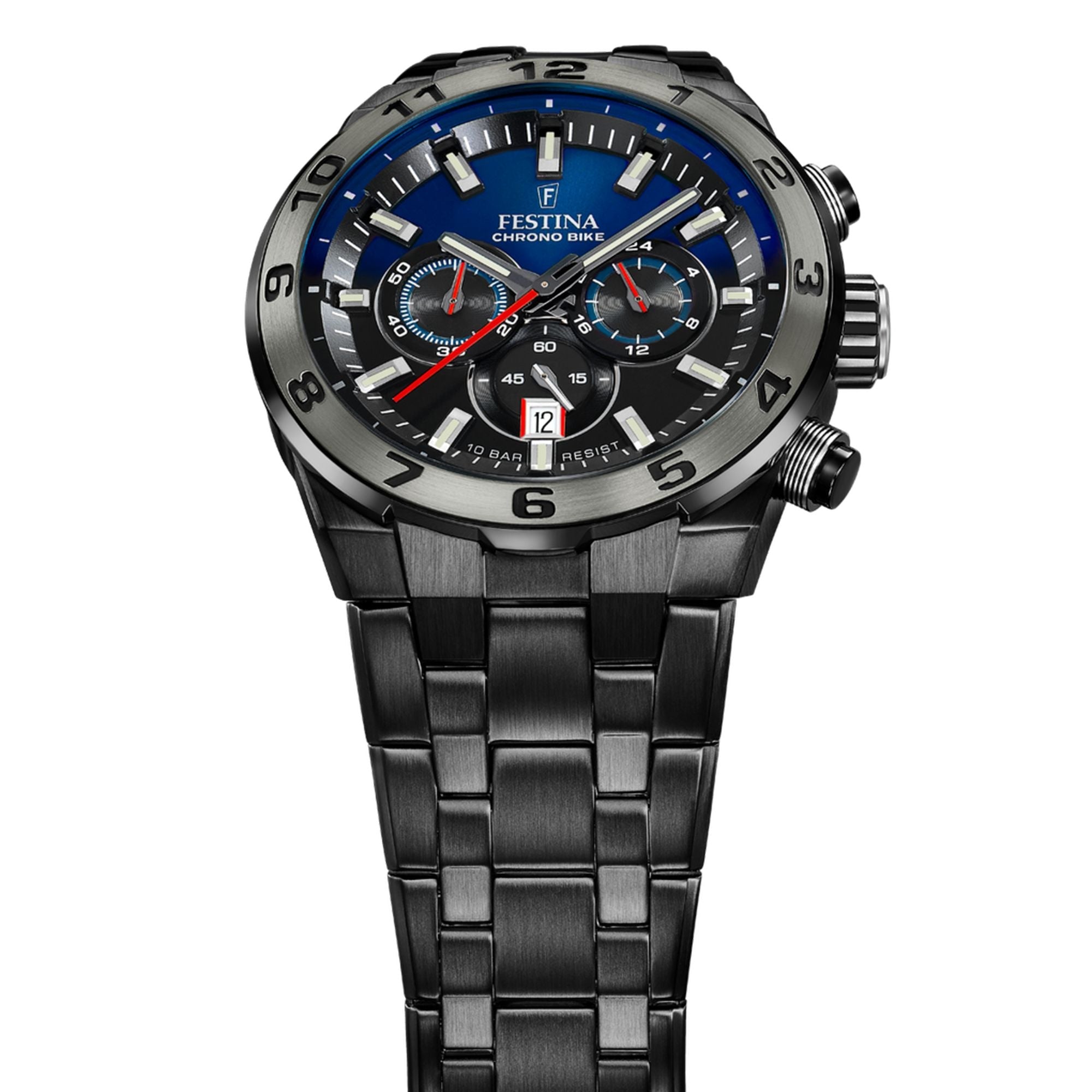 Festina Chrono Bike Stainless Steel Chronograph Mens Watch I Model F20673/1 Quartz Movement