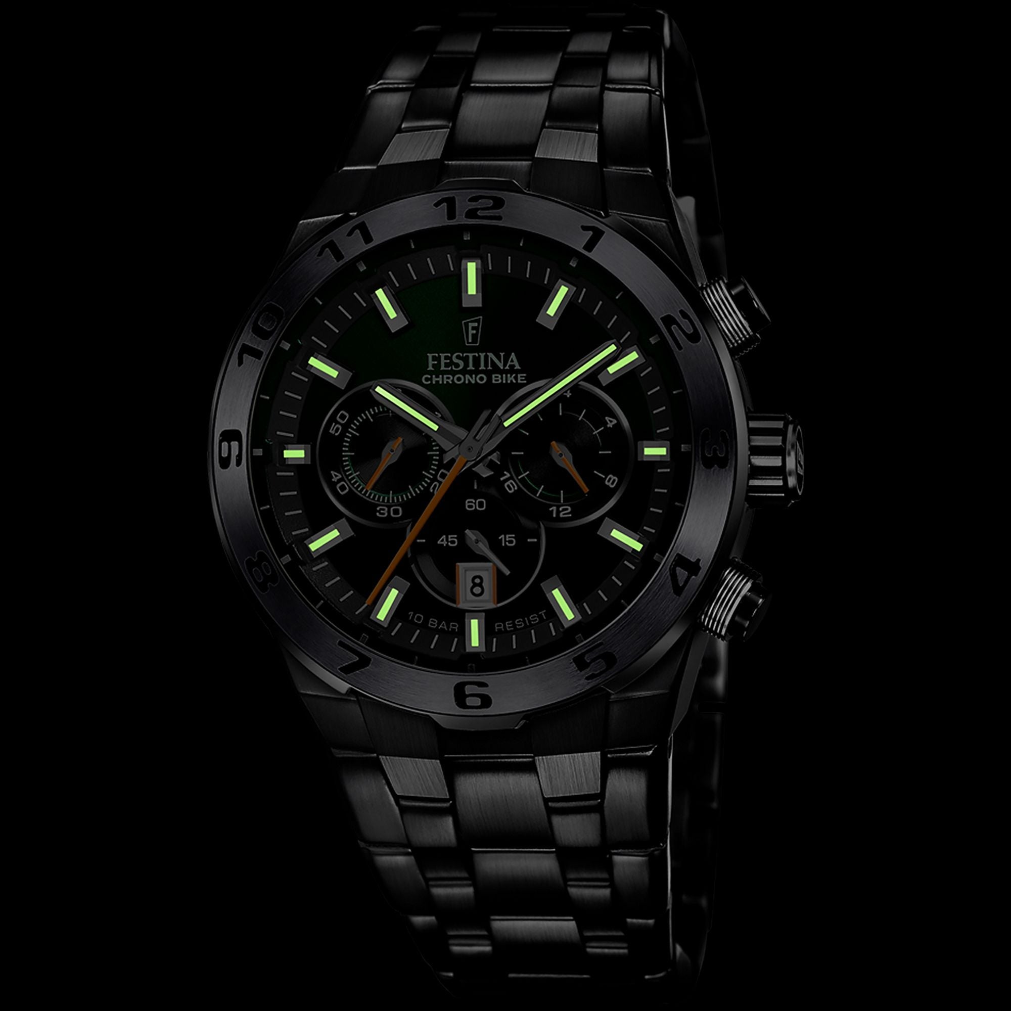 Festina Chrono Bike Stainless Steel Chronograph Mens Watch I Model F20673/2 Quartz Movement