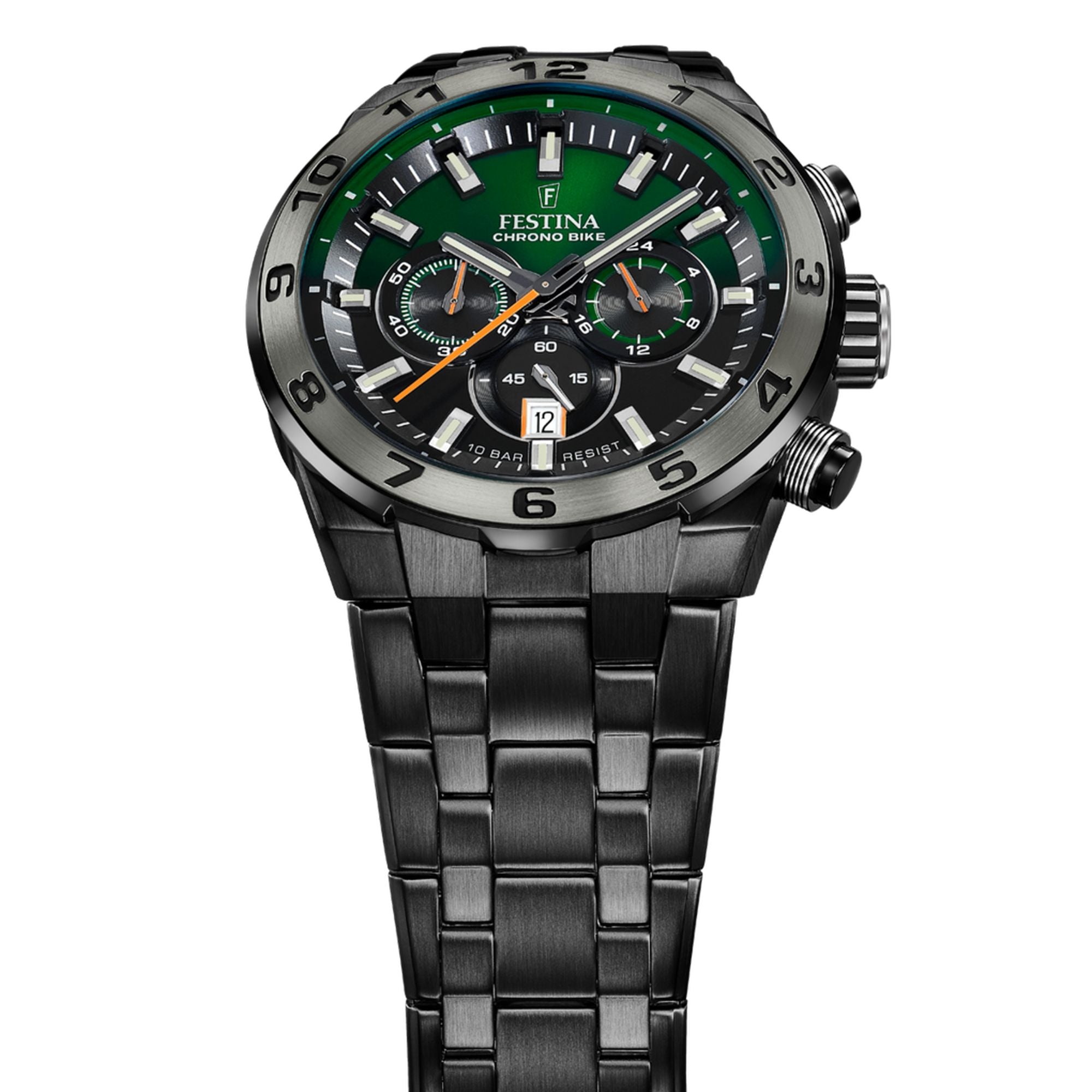 Festina Chrono Bike Stainless Steel Chronograph Mens Watch I Model F20673/2 Quartz Movement