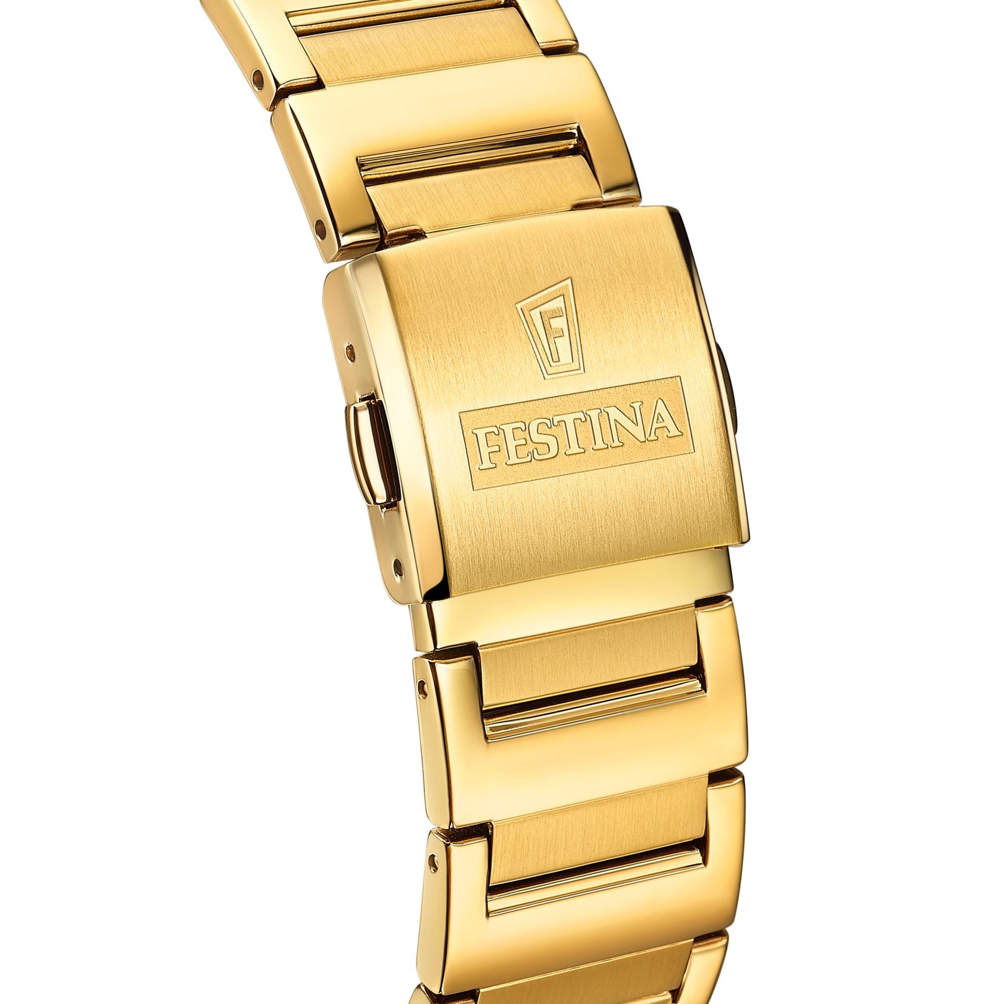 Festina On The Square Stainless Steel Analog Mens Watch I Model F20678/1 Quartz Movement