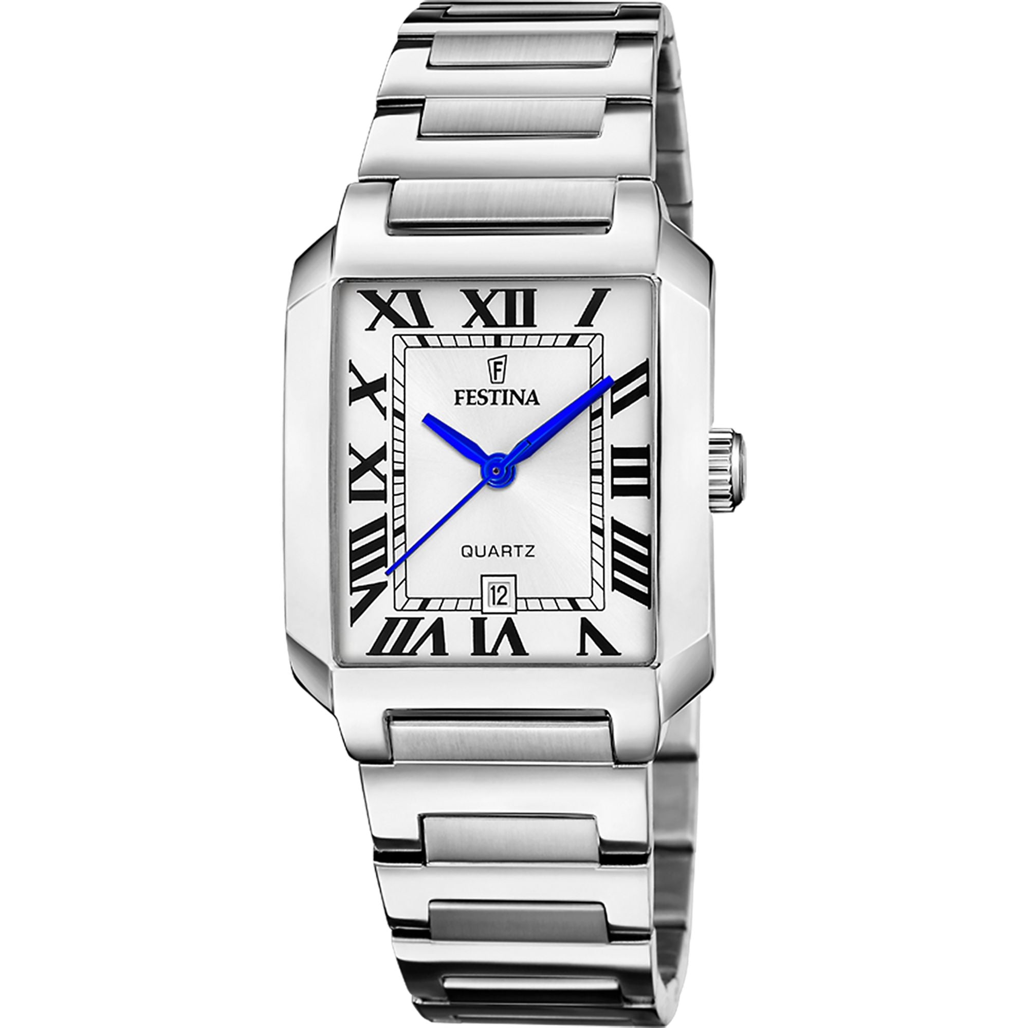 Festina On The Square Stainless Steel Analog Ladies Watch I Model F20679/1 Quartz Movement