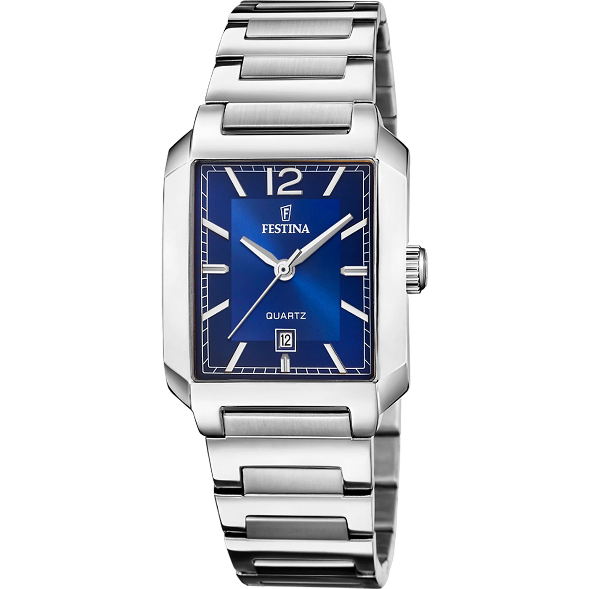Festina On The Square Stainless Steel Analog Ladies Watch I Model F20679/3 Quartz Movement