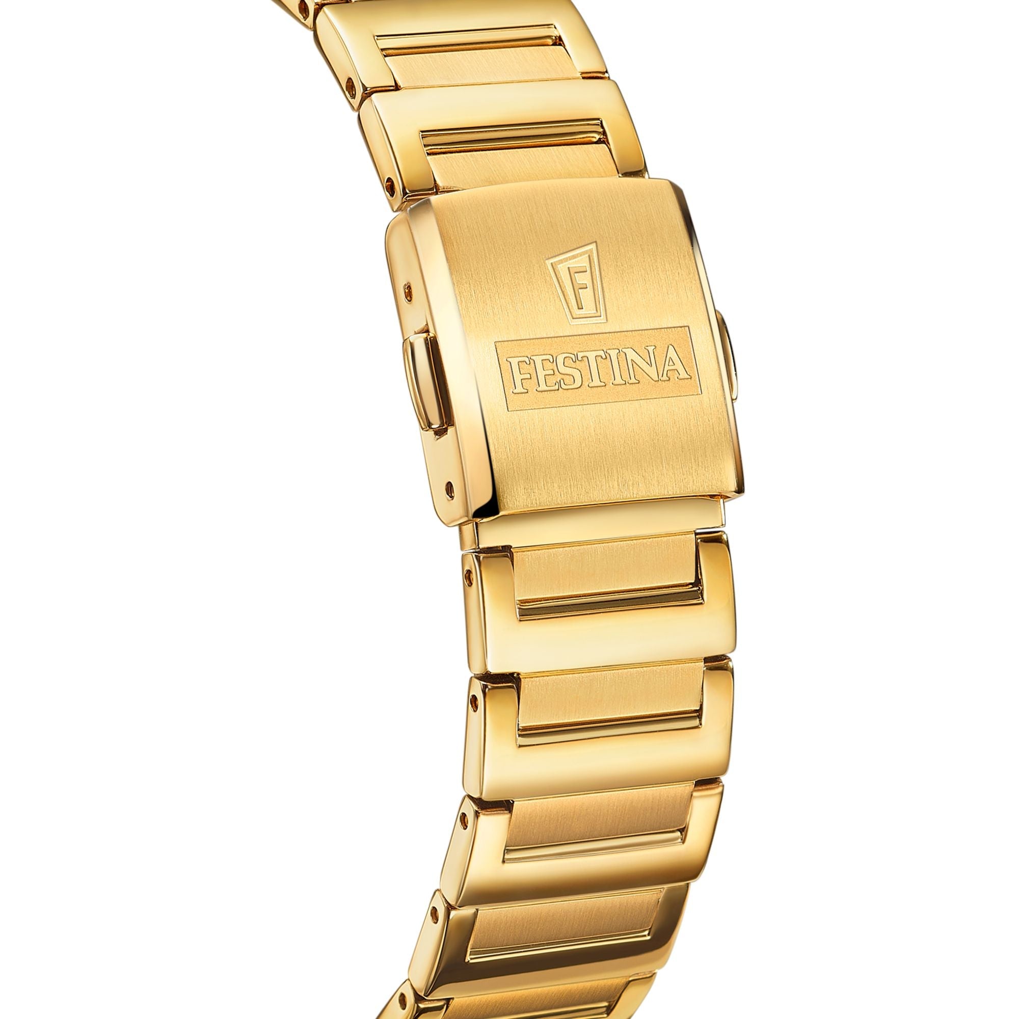 Festina On The Square Stainless Steel Analog Ladies Watch I Model F20680/1 Quartz Movement