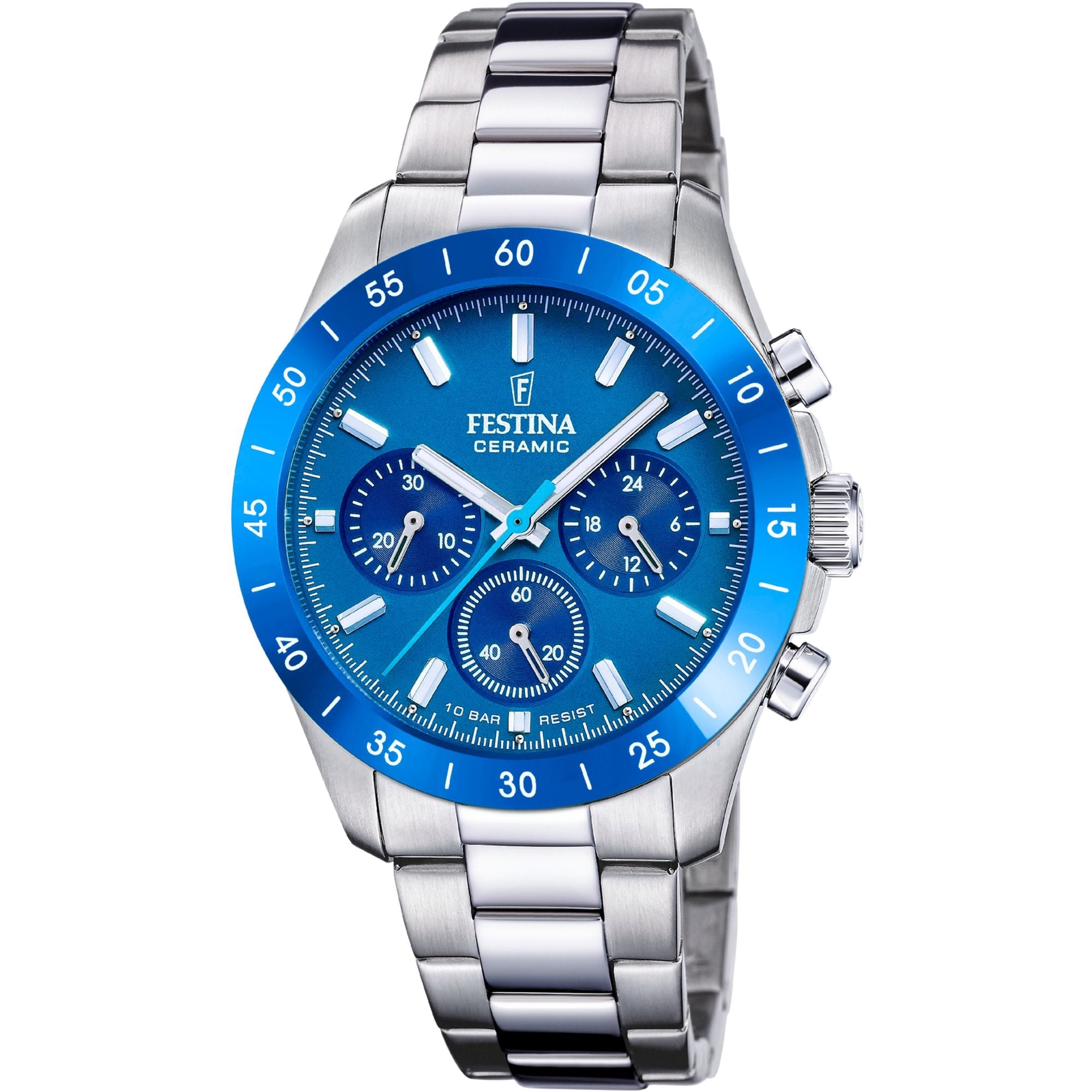 Festina Ceramic Chronograph Ladies Watch I Model F20693/4 Quartz Movement