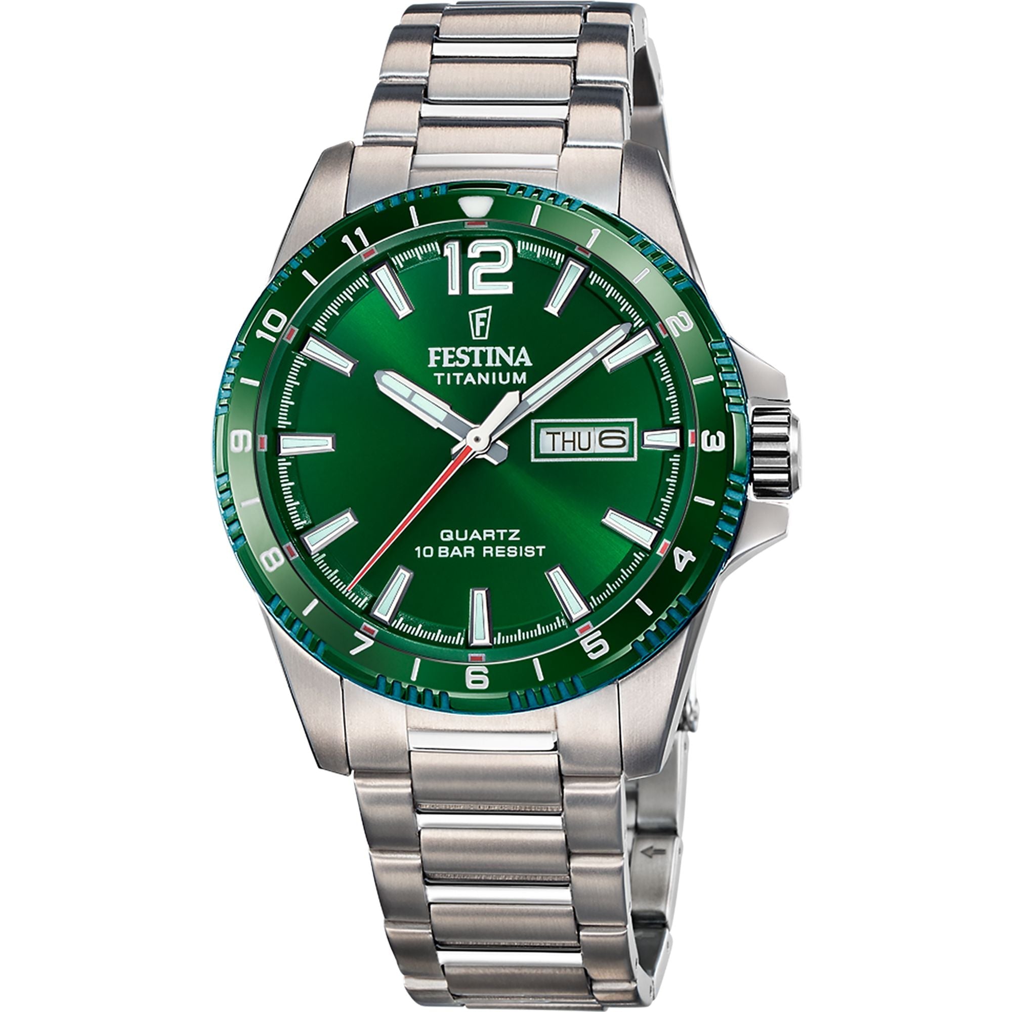 Festina Orologio Cronografo Al Titanio – Quadrante Argento, Calendario, Design Sportivo