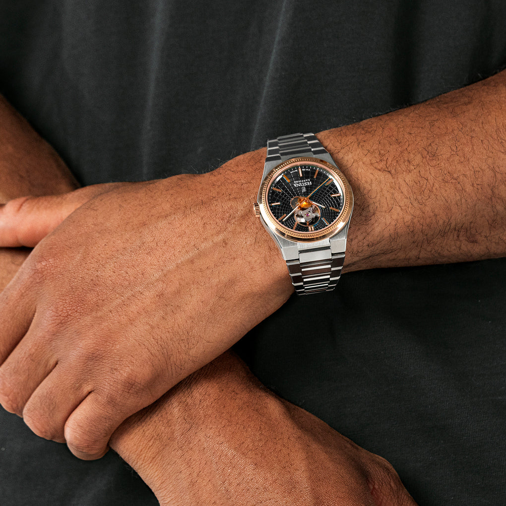 Festina Swiss Made Rive Stainless Steel Analog Mens Watch I Model F20061/4 Automatic Movement