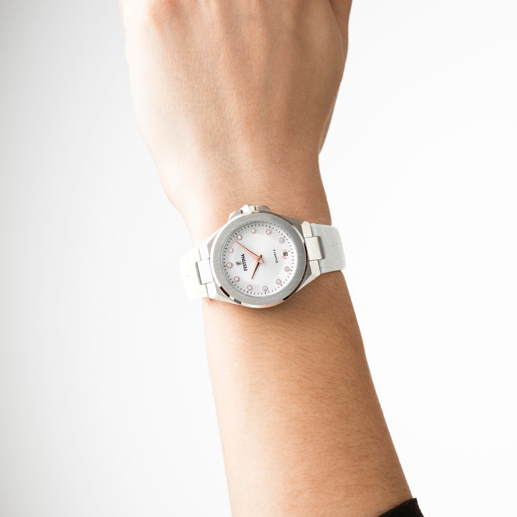 Festina Mademoiselle Leather Analog Ladies Watch I Model F20701-1 Quartz Movement