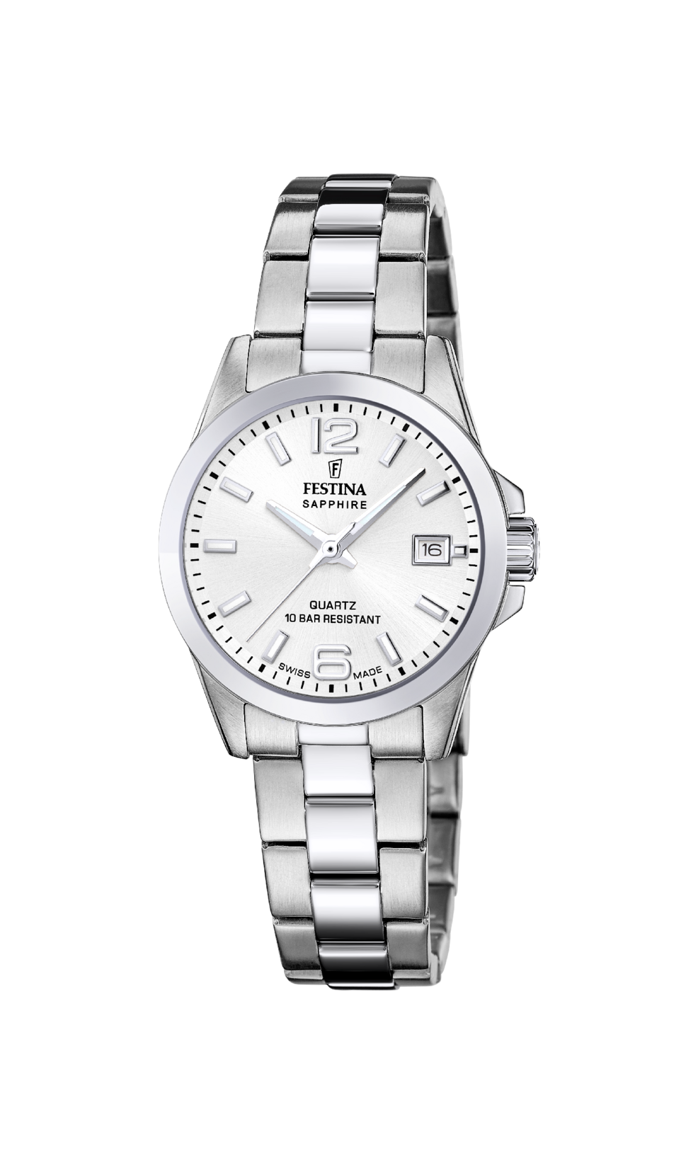 Festina Swiss Made Stainless Steel Analog Ladies Watch I Model F20049-1 Quartz Movement