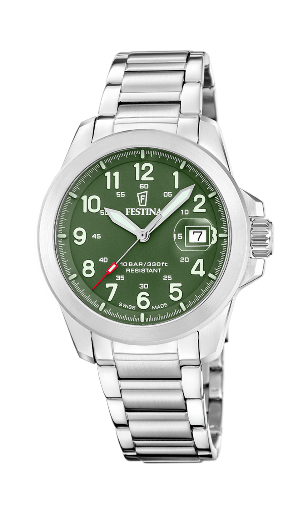 Festina Swiss Made Stainless Steel Analog Mens Watch I Model F20081-3 Quartz Movement