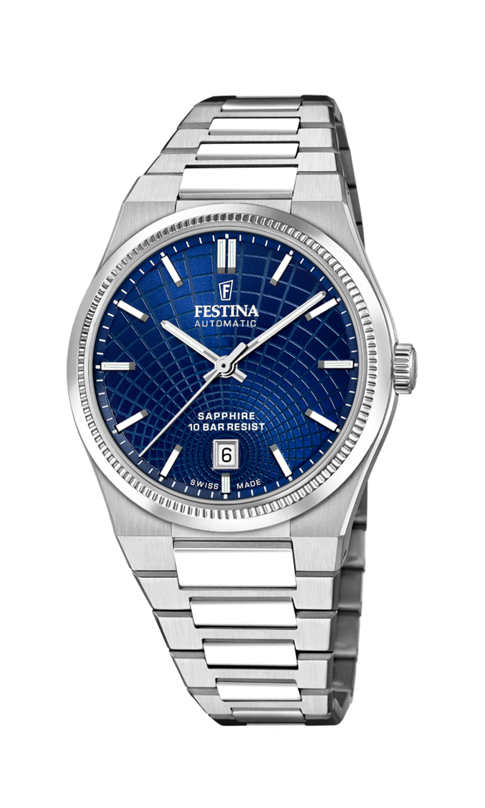 Festina Swiss Made Stainless Steel Analog Mens Watch I Model F20083-2 Automatic Movement