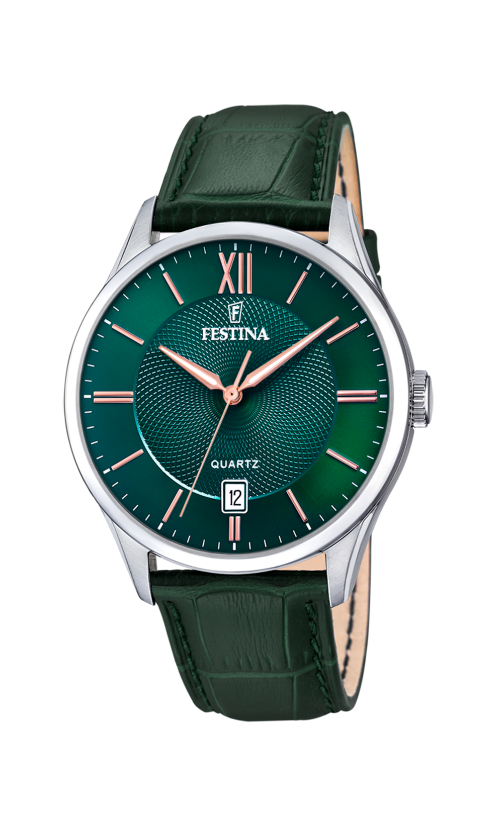 Festina Classics Leather Analog Mens Watch I Model F20426-7 Quartz Movement