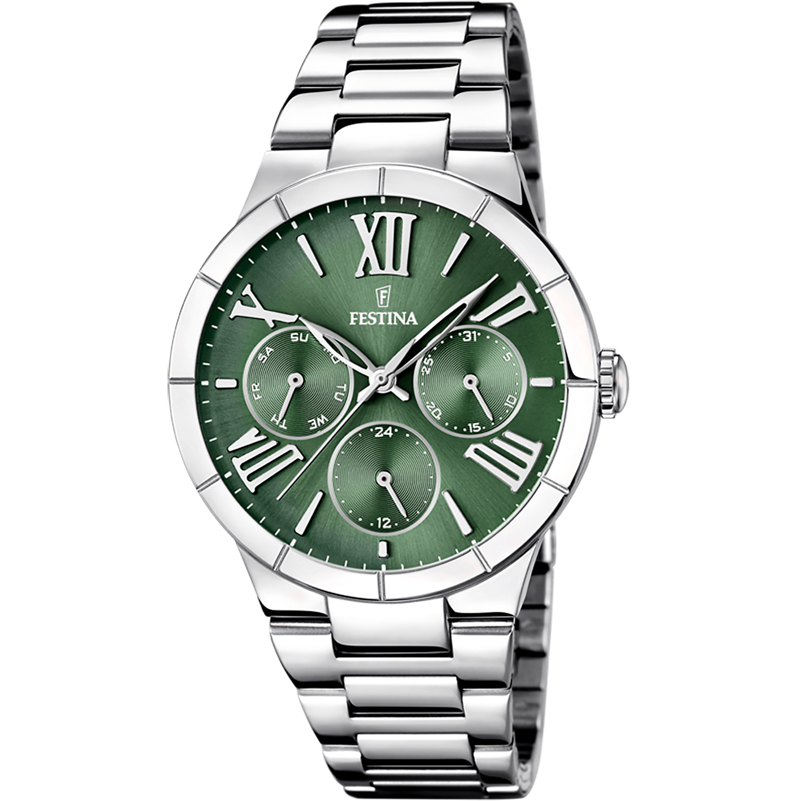 Festina Boyfriend Stainless Steel Multifunción Ladies Watch I Model F16716-5 Quartz Movement