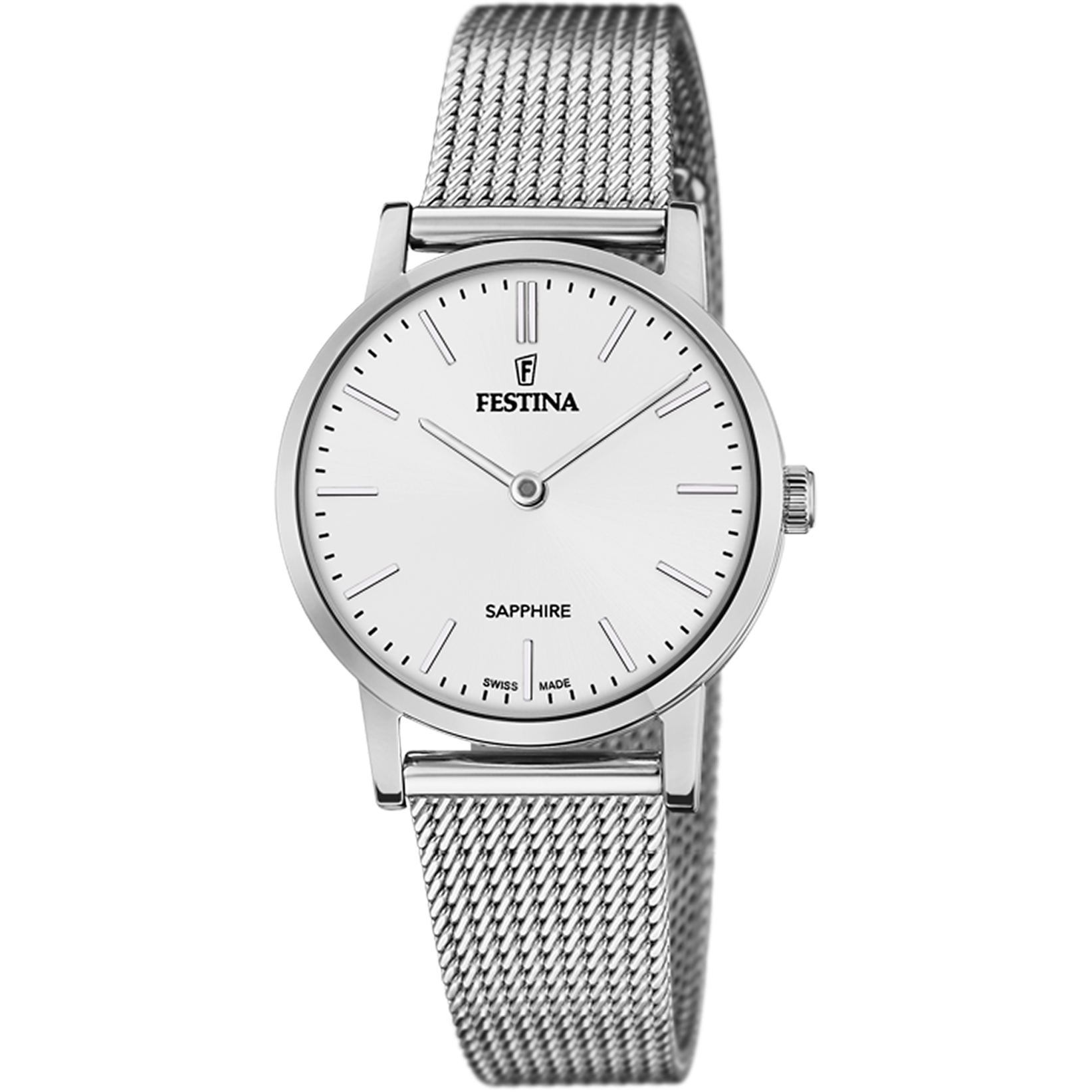 Festina Swiss Made Stainless Steel Analog Mens Watch I Model F20015/1 Quartz Movement