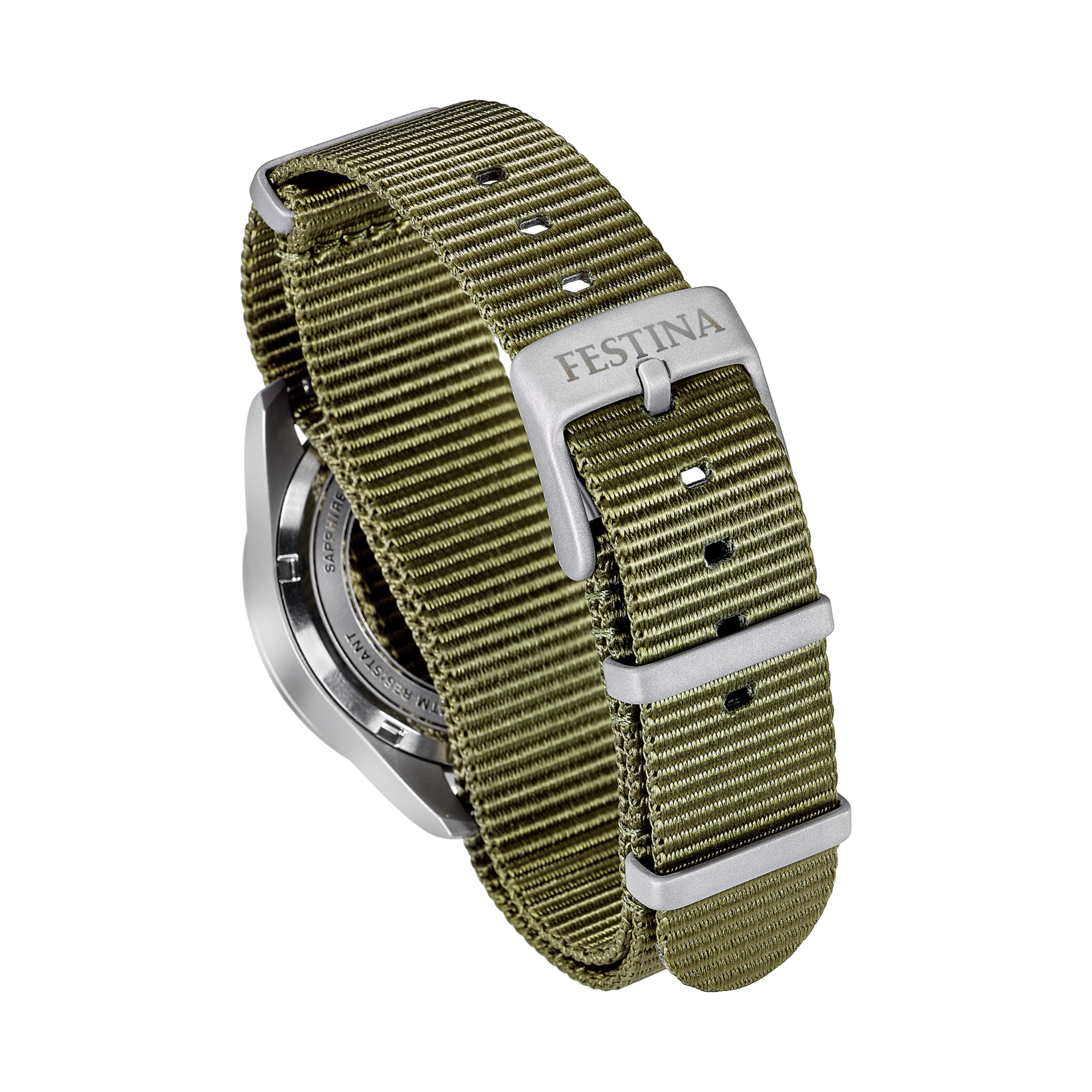 Festina Swiss Made Nylon Analog Mens Watch I Model F20082-2 Quartz Movement