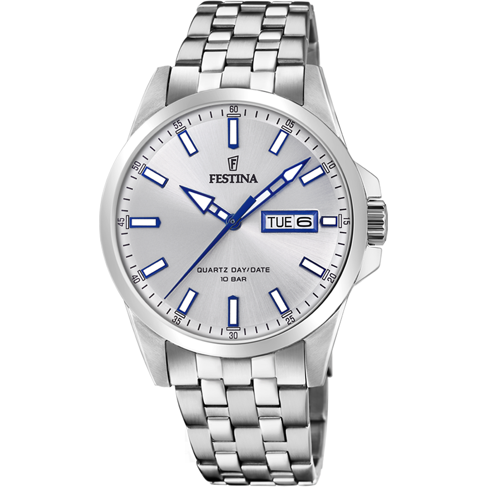 Festina Classics Stainless Steel Analog Mens Watch I Model F20357/1 Quartz Movement