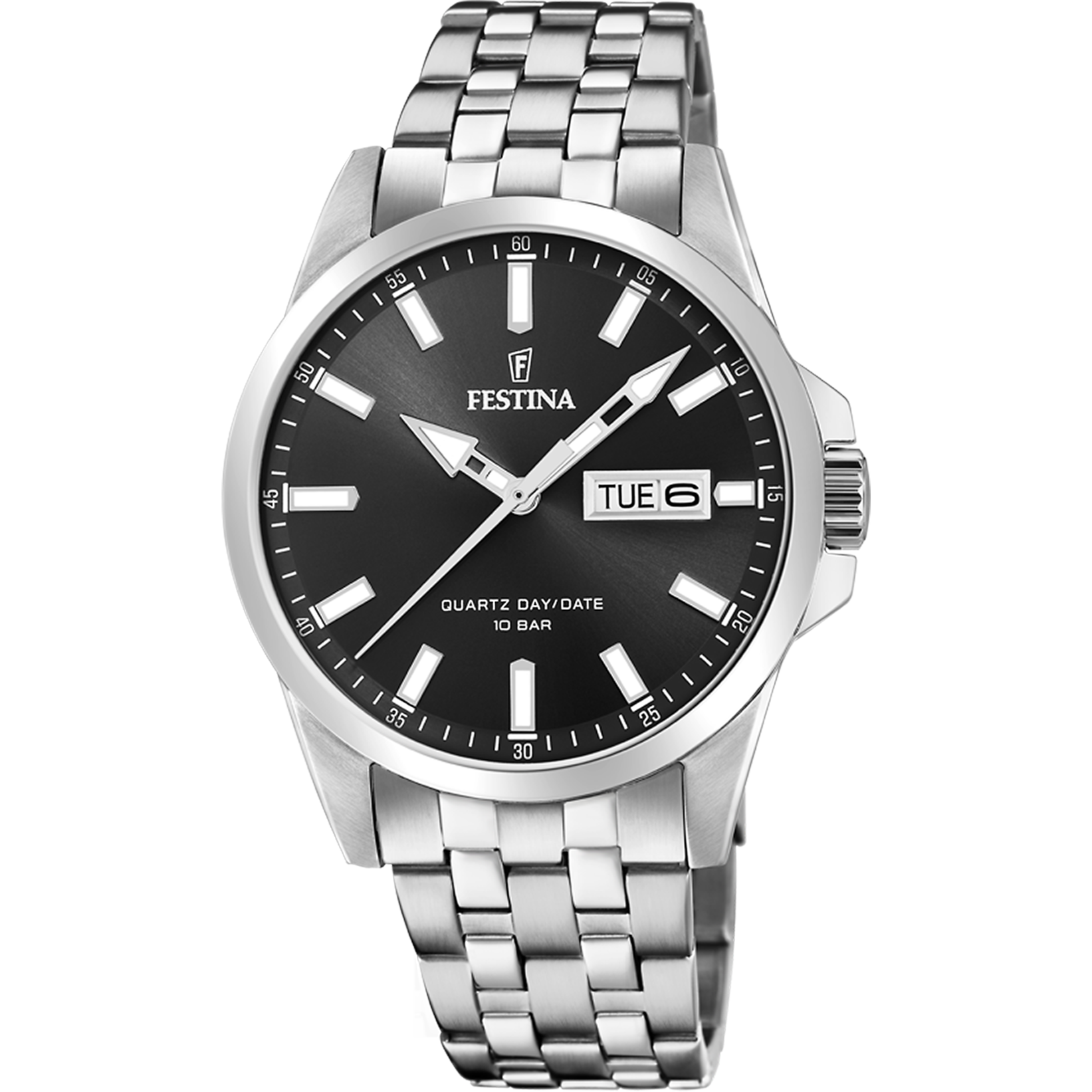 Festina Classics Stainless Steel Analog Mens Watch I Model F20357/4 Quartz Movement