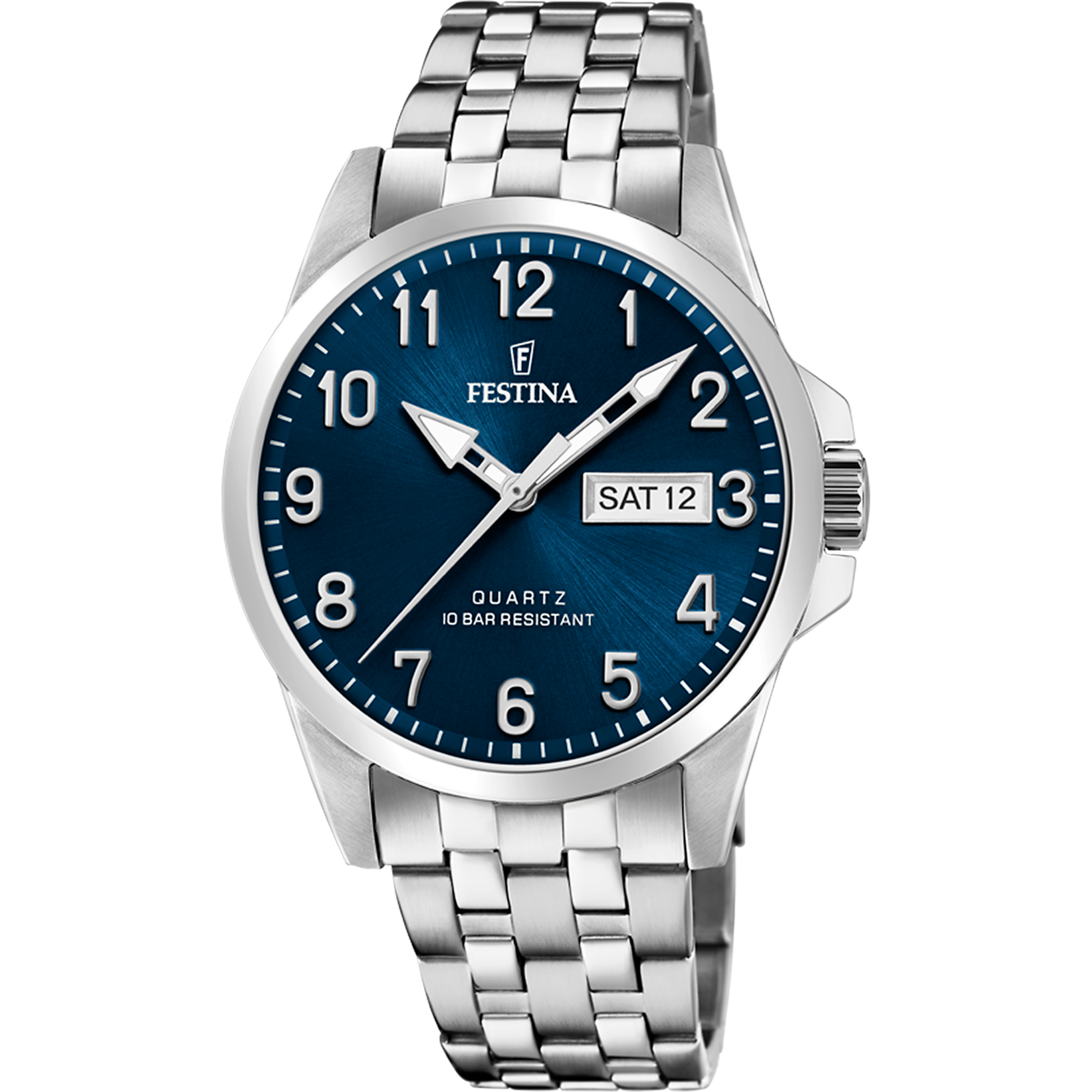 Festina Classics Stainless Steel Analog Mens Watch I Model F20357/C Quartz Movement